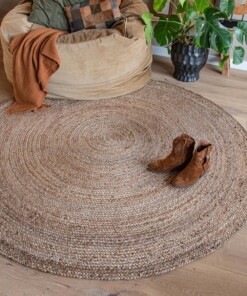 Round jute rug​ - Pure natural - sfeer