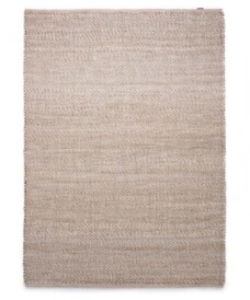 Wool rug - Lett beige/cream - overzicht boven, thumbnail