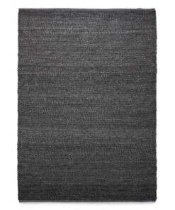 Wool rug - Lett dark grey - overzicht boven