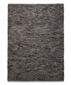 Wool rug - Lett grey/brown - overzicht boven