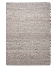 Wool rug - Lett light grey - overzicht boven, thumbnail