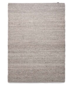 Wool rug - Lett light grey - overzicht boven, thumbnail