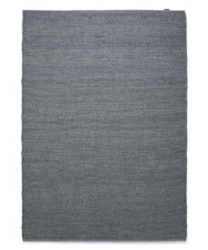 Wool rug - Lett steel blue - overzicht boven, thumbnail