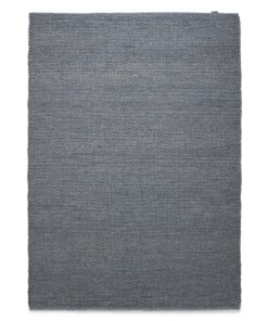 Wool rug - Lett steel blue - overzicht boven