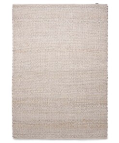 Wool rug - Lett white/beige - overzicht boven