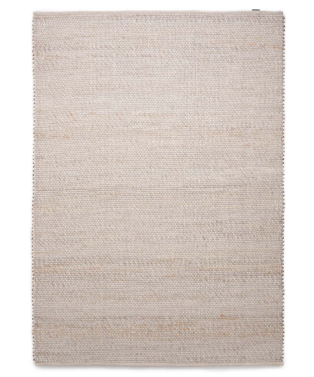 Wool rug - Lett white/beige - overzicht boven Wool rug - Lett white/beige - overzicht boven