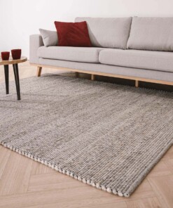 Wool rug - Lett light grey - sfeer, thumbnail