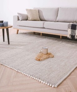Wool rug - Lett white - sfeer, thumbnail