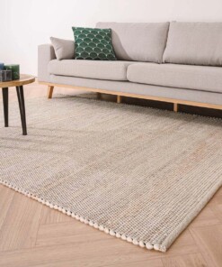 Wool rug - Lett white/beige - sfeer