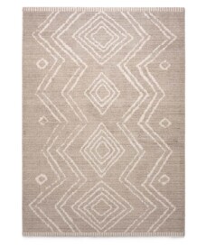 Berber rug - Beni Ouarain Bahij light grey - overzicht boven, thumbnail
