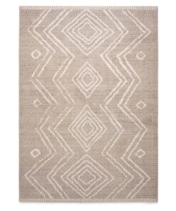 Berber rug - Beni Ouarain Bahij light grey - overzicht boven