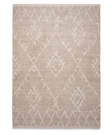 Berber rug - Beni Ouarain Sufian light grey/cream - overzicht boven, thumbnail