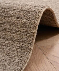Berber rug - Beni Ouarain Bahij light grey - close up rol, thumbnail