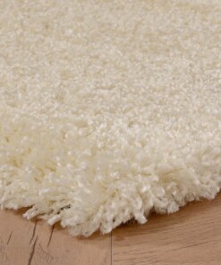 Thick rug - Shaggy Grand cream - close up hoek, thumbnail