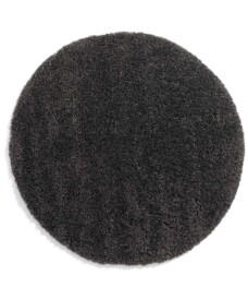 Round thick rug - Cozy Shaggy dark grey - overzicht boven, thumbnail