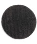 Round thick rug - Cozy Shaggy dark grey - overzicht boven, thumbnail