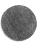 Round thick rug - Cozy Shaggy grey - overzicht boven, thumbnail