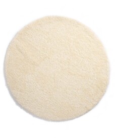 Round thick rug - Shaggy Grand cream - overzicht boven, thumbnail