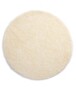 Round thick rug - Shaggy Grand cream - overzicht boven, thumbnail