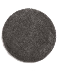 Round thick rug - Shaggy Grand dark grey - overzicht boven
