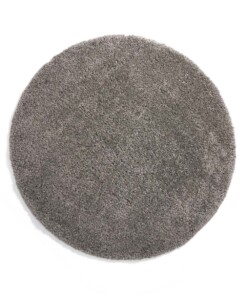 Round thick rug - Shaggy Grand light grey - overzicht boven