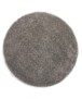 Round thick rug - Shaggy Grand light grey - overzicht boven, thumbnail