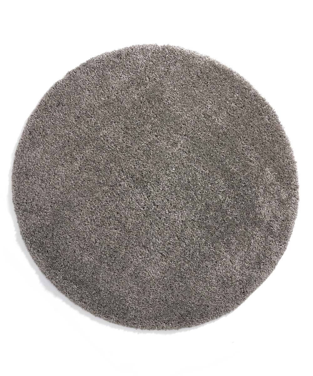 Round thick rug - Shaggy Grand light grey - overzicht boven Round thick rug - Shaggy Grand light grey - overzicht boven
