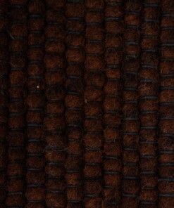 Round wool rug - Lett cocoa - close up materiaal, thumbnail