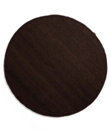 Round wool rug - Lett cocoa - overzicht boven, thumbnail