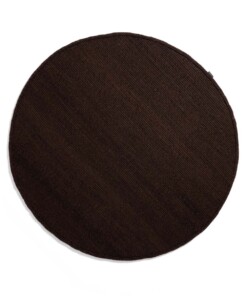 Round wool rug - Lett cocoa - overzicht boven, thumbnail