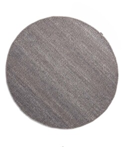 Round wool rug - Lett grey - overzicht boven