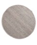 Round wool rug - Lett light grey - overzicht boven, thumbnail