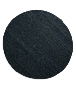 Round wool rug - Lett teal - overzicht boven