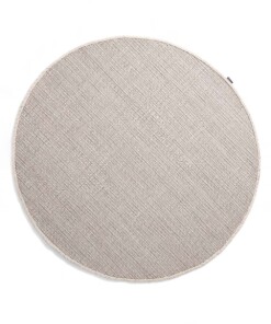 Round wool rug - Lett white - overzicht boven