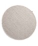Round wool rug - Lett white - overzicht boven, thumbnail