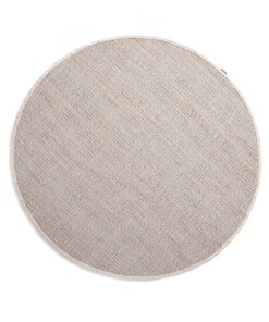 Round wool rug - Lett white/beige - overzicht boven, thumbnail Round wool rug - Lett white/beige - overzicht boven, thumbnail