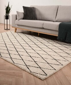 Wool rug - Vinduer cream/black - sfeer, thumbnail
