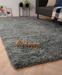 Thick rug - Cozy Shaggy grey - sfeer, thumbnail