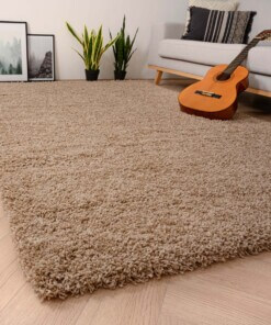 Thick rug - Shaggy Grand beige - sfeer, thumbnail