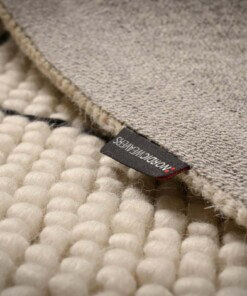 Wool rug - Vinduer cream/black - close up materiaal, thumbnail