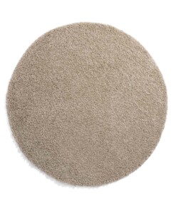 Round thick rug - Shaggy Trend champagne - overzicht boven