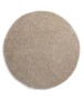 Round thick rug - Shaggy Trend champagne - overzicht boven, thumbnail