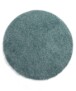 Round thick rug - Shaggy Trend light blue - overzicht boven, thumbnail