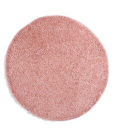 Round thick rug - Shaggy Trend pink - overzicht boven, thumbnail