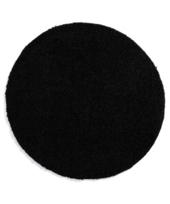 Round thick rug - Shaggy Trend black - overzicht boven