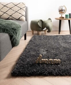 Thick rug - Cozy Shaggy anthracite - sfeer, thumbnail