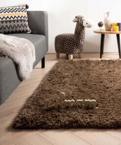 Thick rug - Cozy Shaggy brown - sfeer, thumbnail
