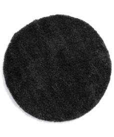 Round thick rug - Cozy Shaggy anthracite - overzicht boven, thumbnail