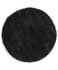 Round thick rug - Cozy Shaggy anthracite - overzicht boven