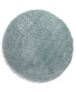 Round thick rug - Cozy Shaggy light blue - overzicht boven